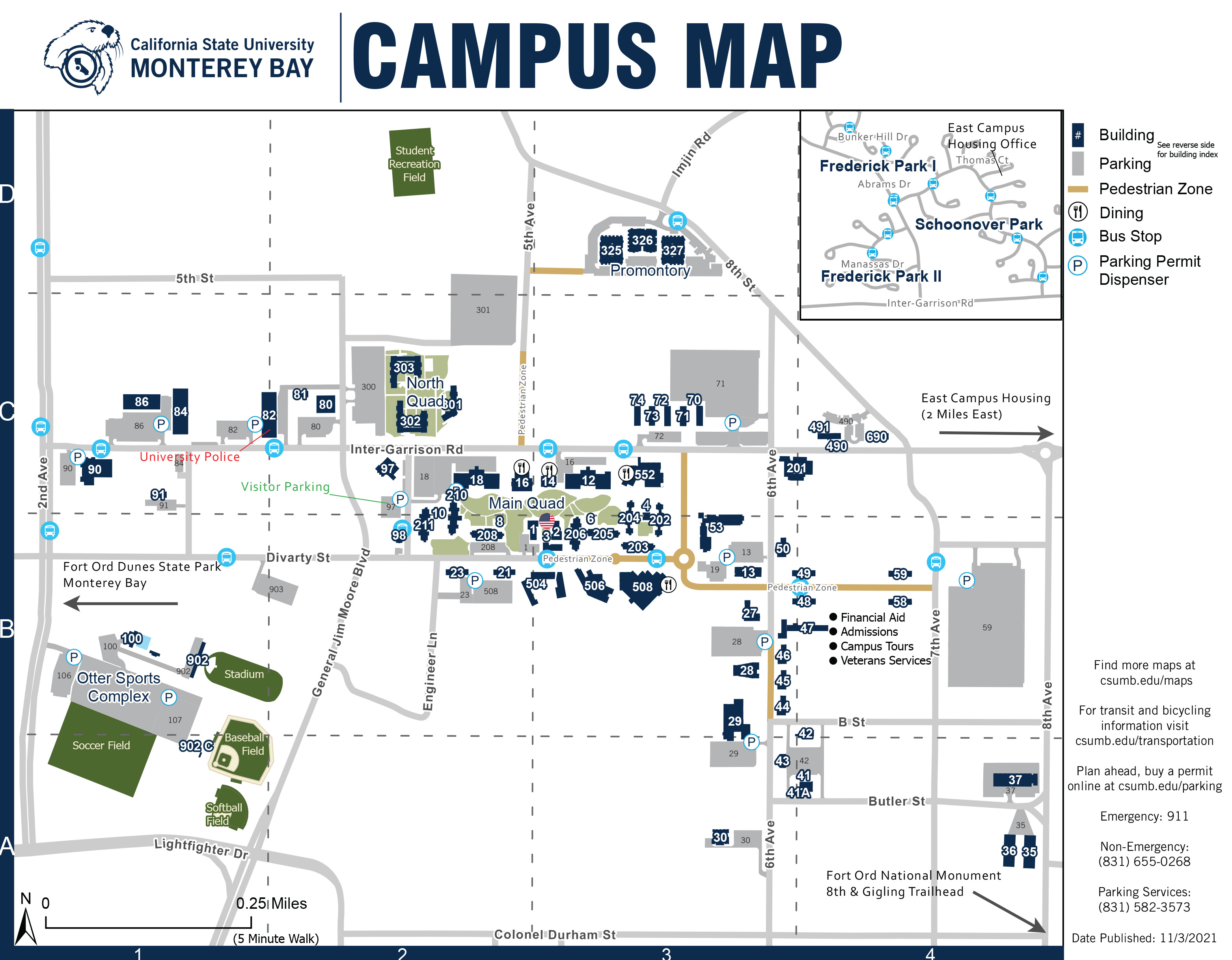 Campus map preview