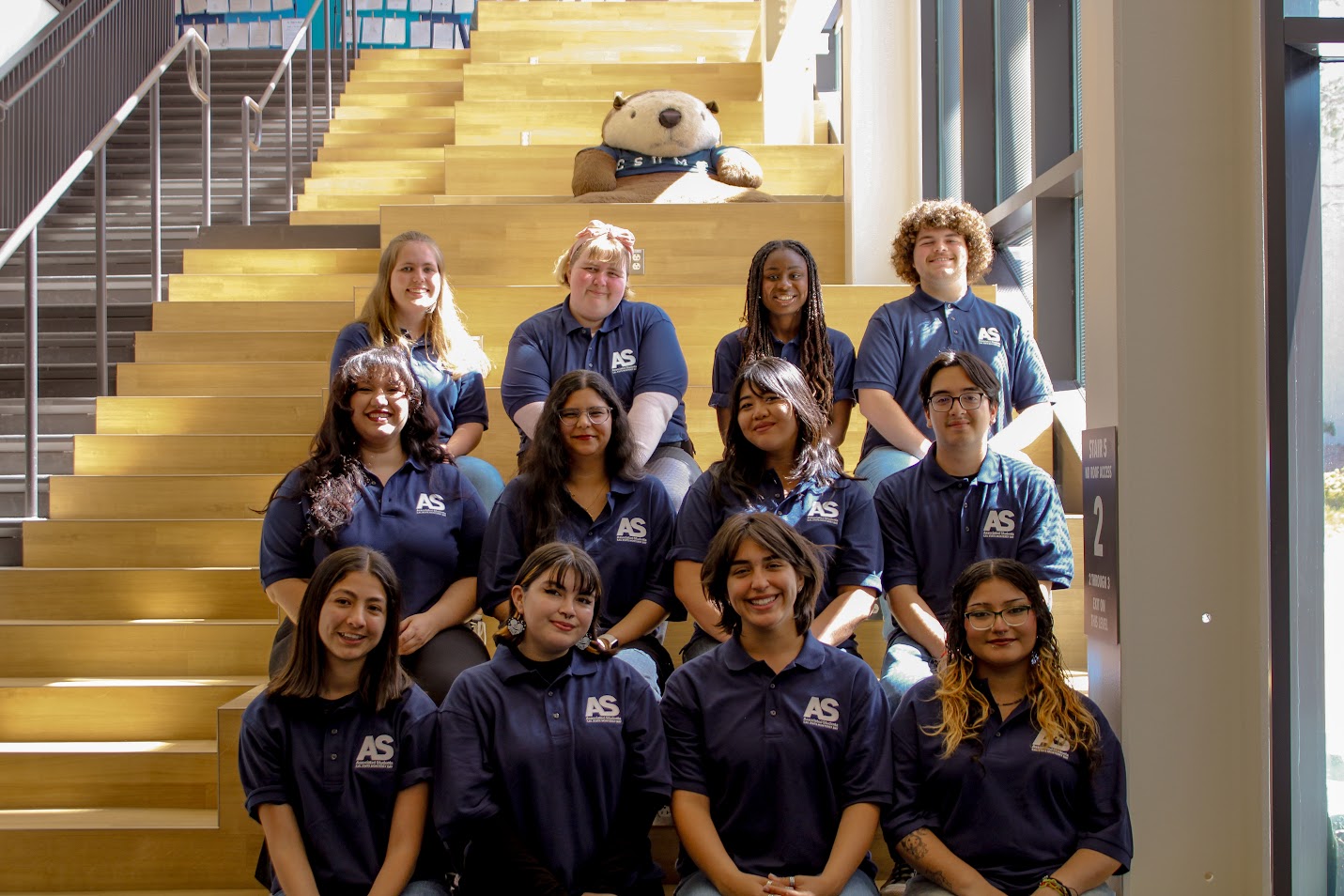 Image of AS Officers Fall 2025 on OSU Wood Steps