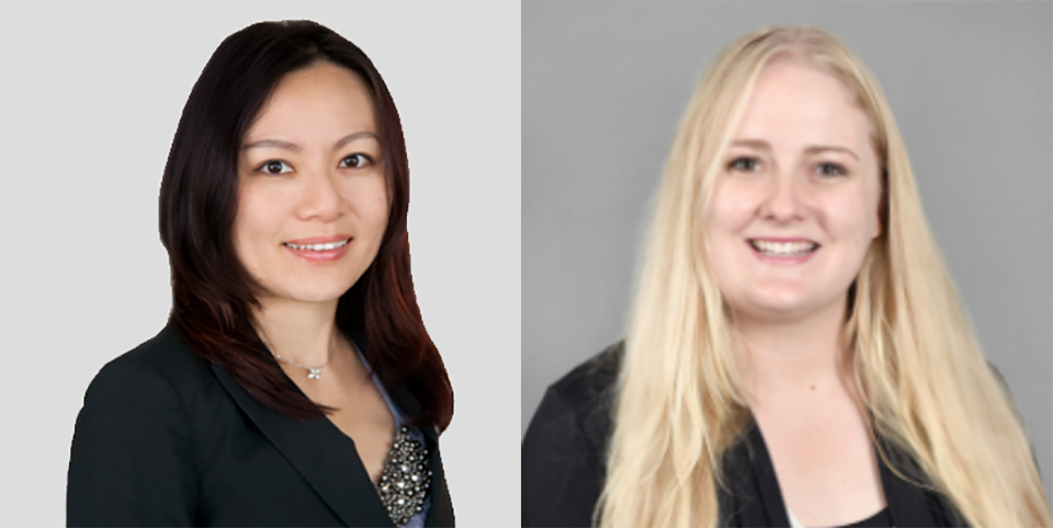 Dr. Jenny Lin (L) and Dr. Karlee Posteher (R)