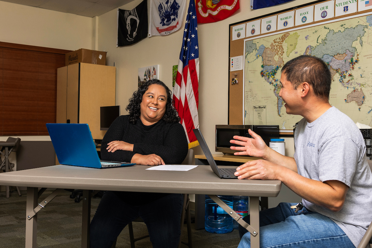 Veterans center, Monica Andrade