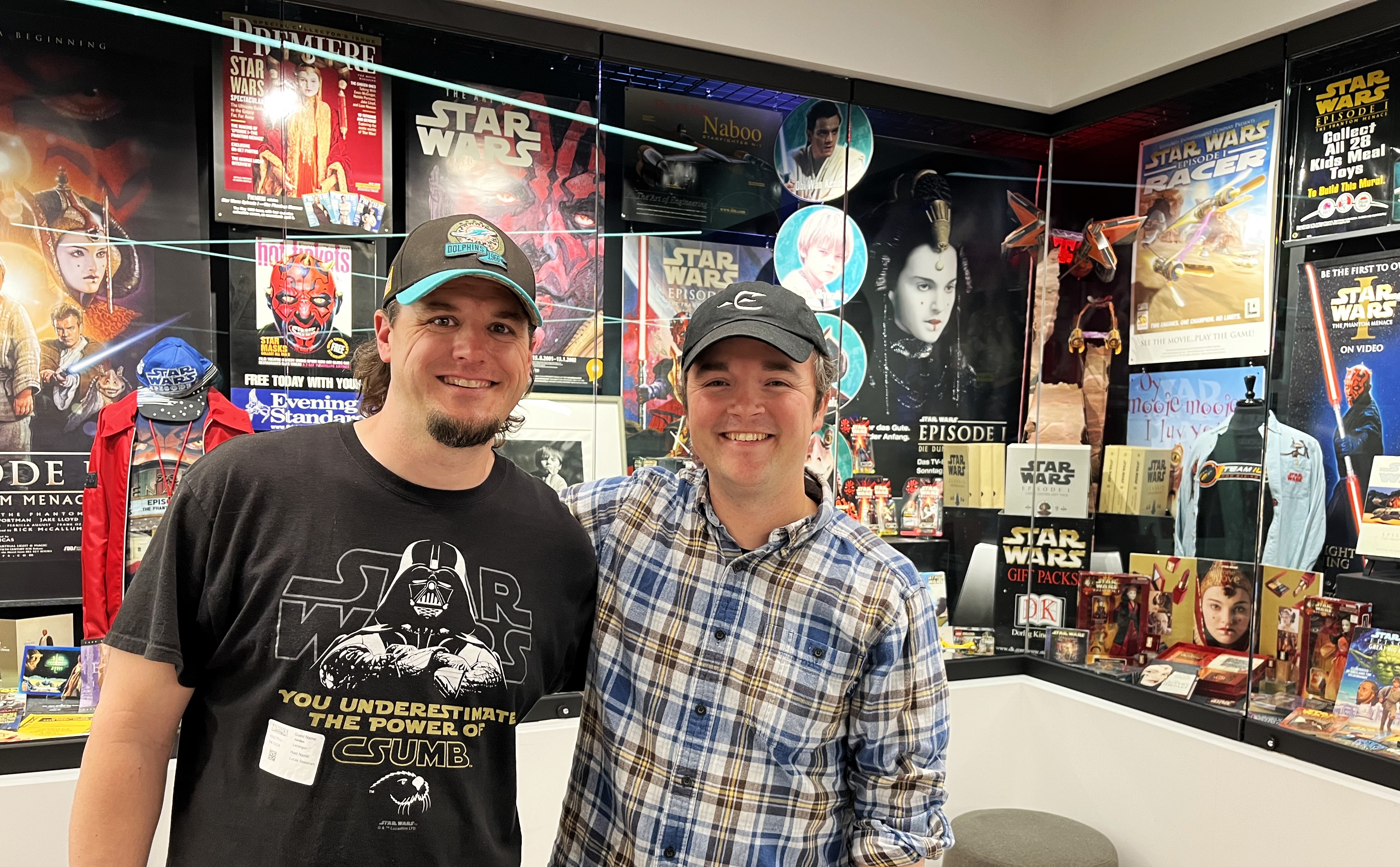Jordan Leininger and Lucas Seastrom Star Wars exhibit