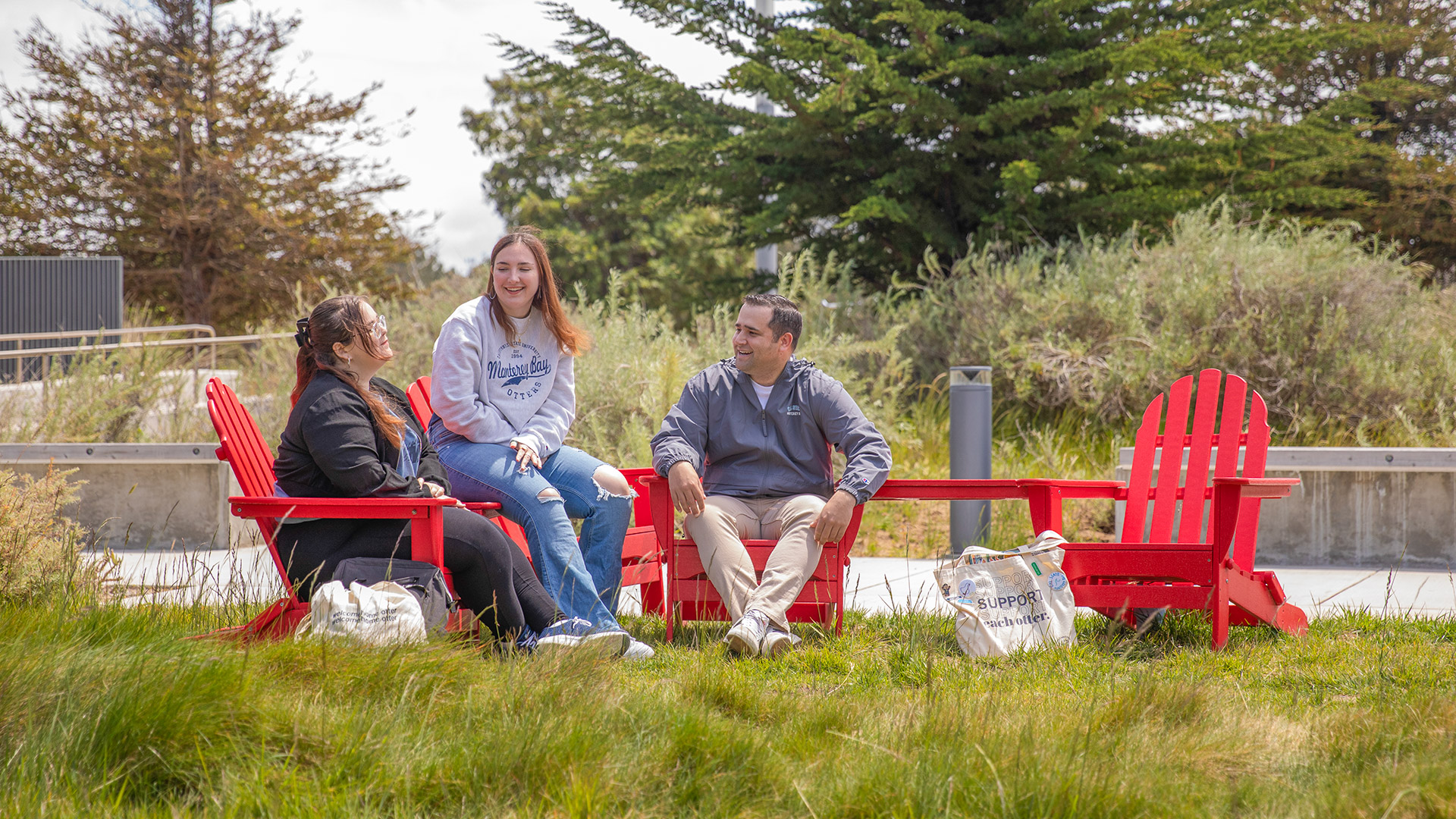 CSUMB Students having conversations