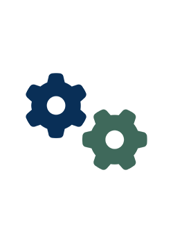 gears, blue and green gears