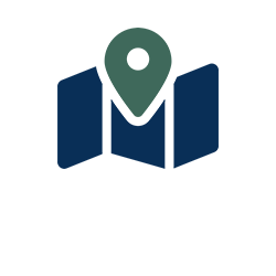blue green map icon