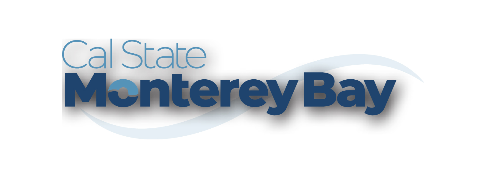 Cal State Monterey Bay Logo with heavy drop shadow