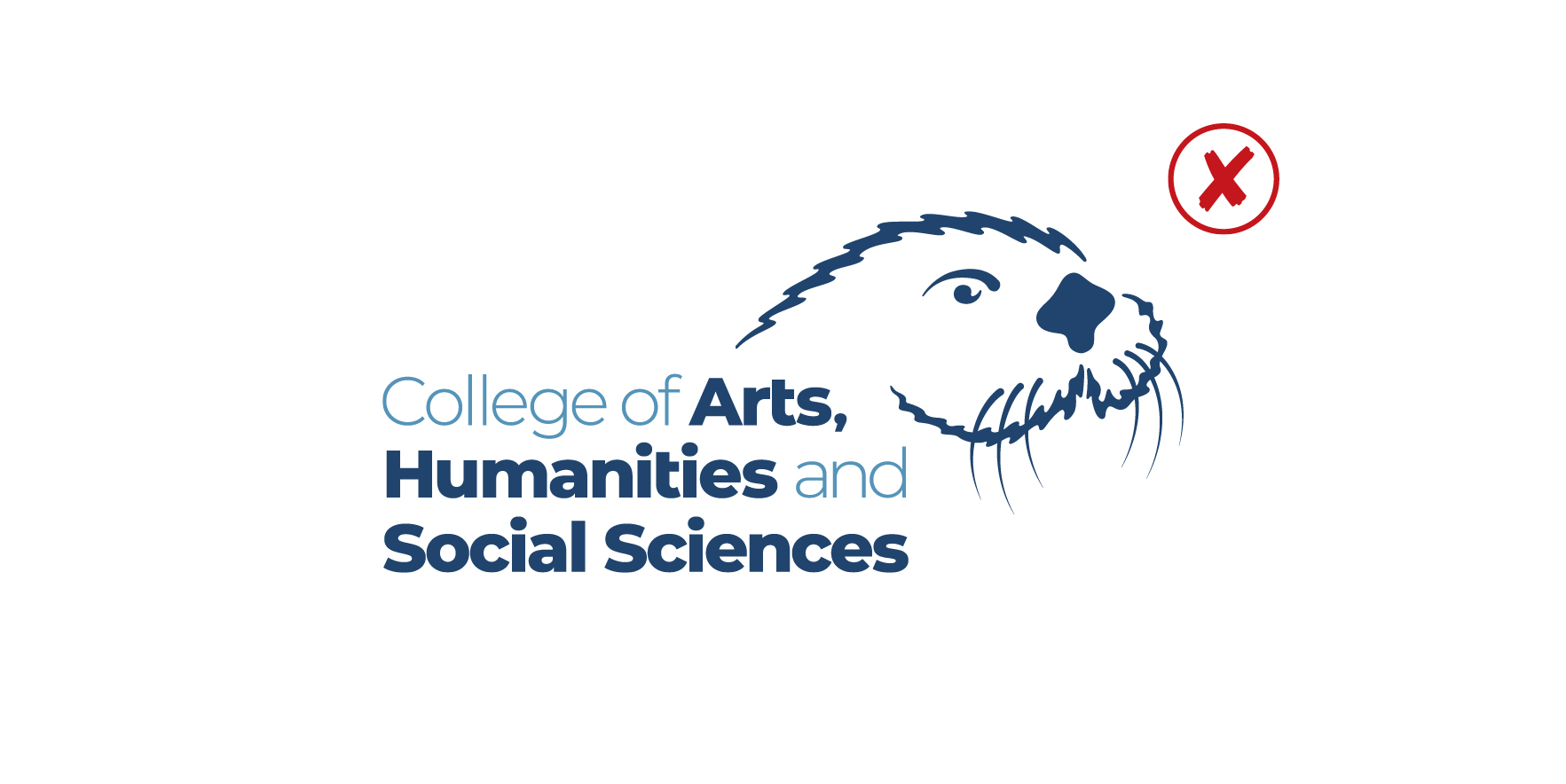 Classic Otter Spirit Mark with a College Name