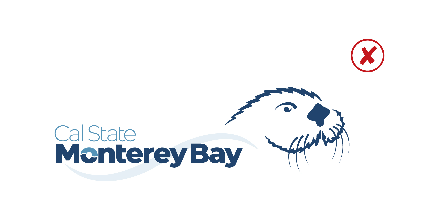 Classic Otter Spirit Mark with the CSUMB logo