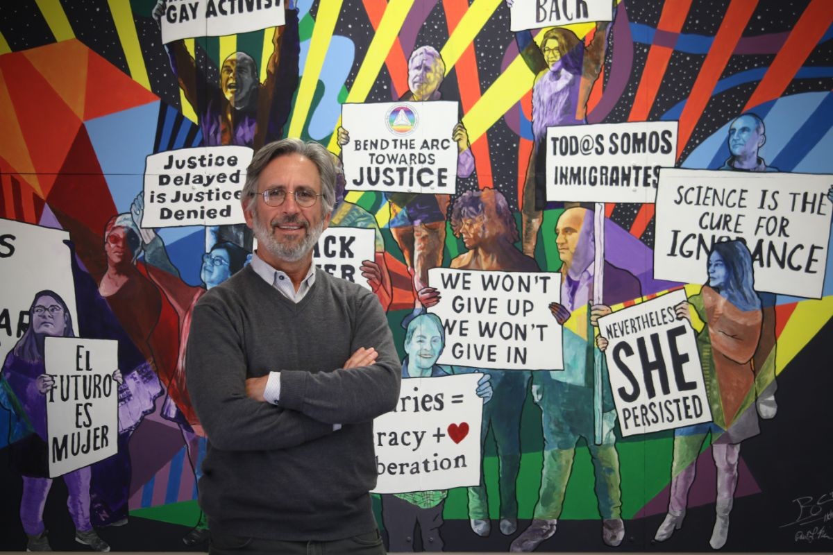 Seth Pollack in front of