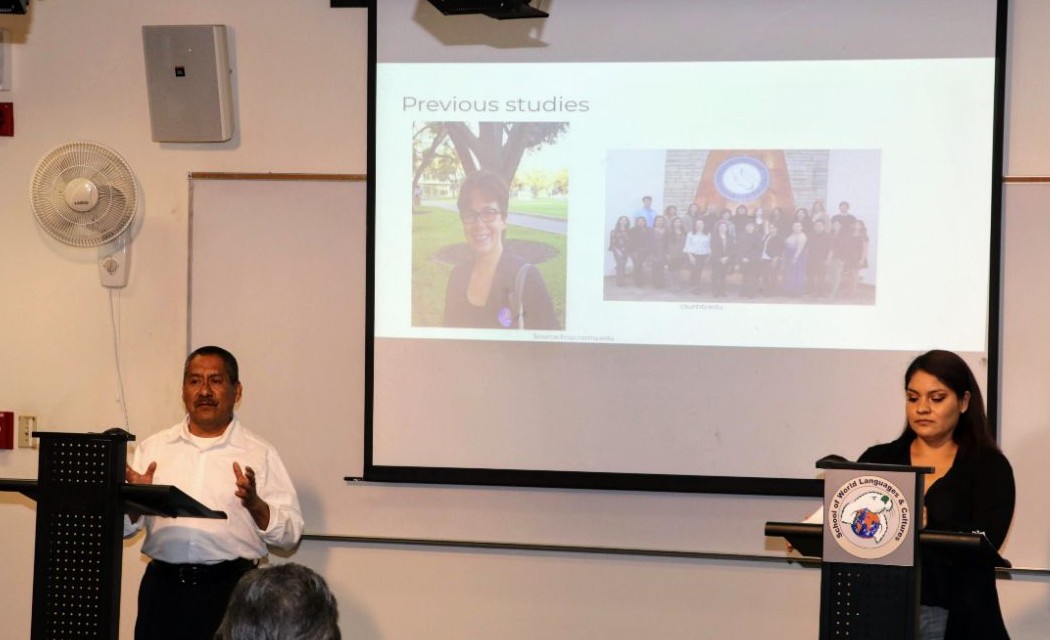 Adolfo González and Joseline Zavala present their Capstone project