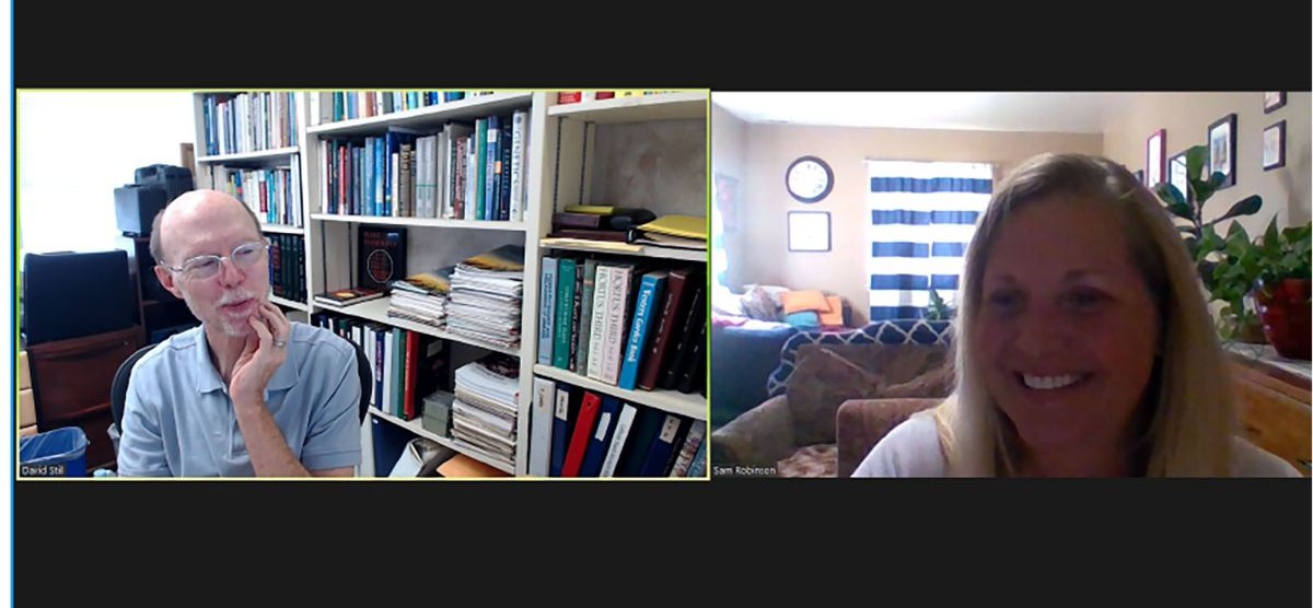 Sam and Dave Zoom screen capture