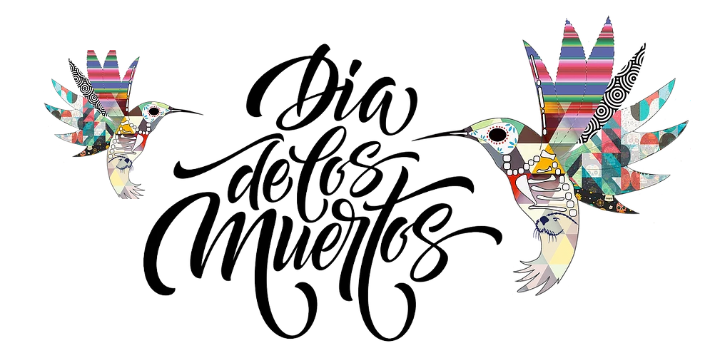 2020 Dia de los Muertos hummingbird day of the dead design