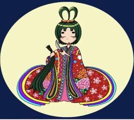 artwork of girl cutting ponytail Kunoichi productions