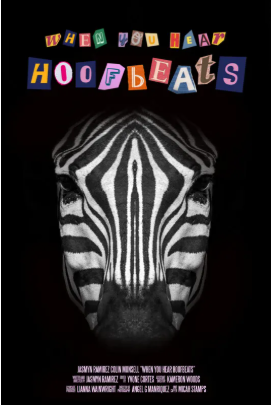 when you hear hoofbeats with graphic of zebra