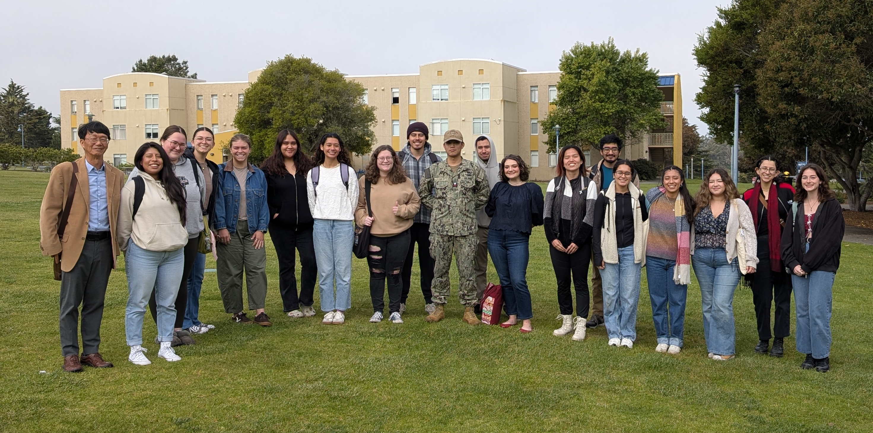 SSCI graduating students with Professor Lao