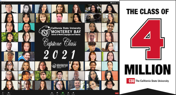 Headshots of WLC Class of 2021 Students accompanied by CO logo of Class of 4 Million