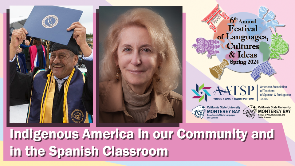 Alumnus holding diploma and woman smiling with event logo