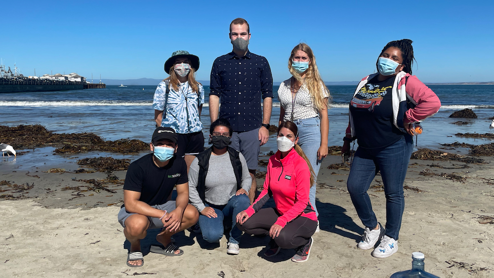 Business 300 Class students and professor