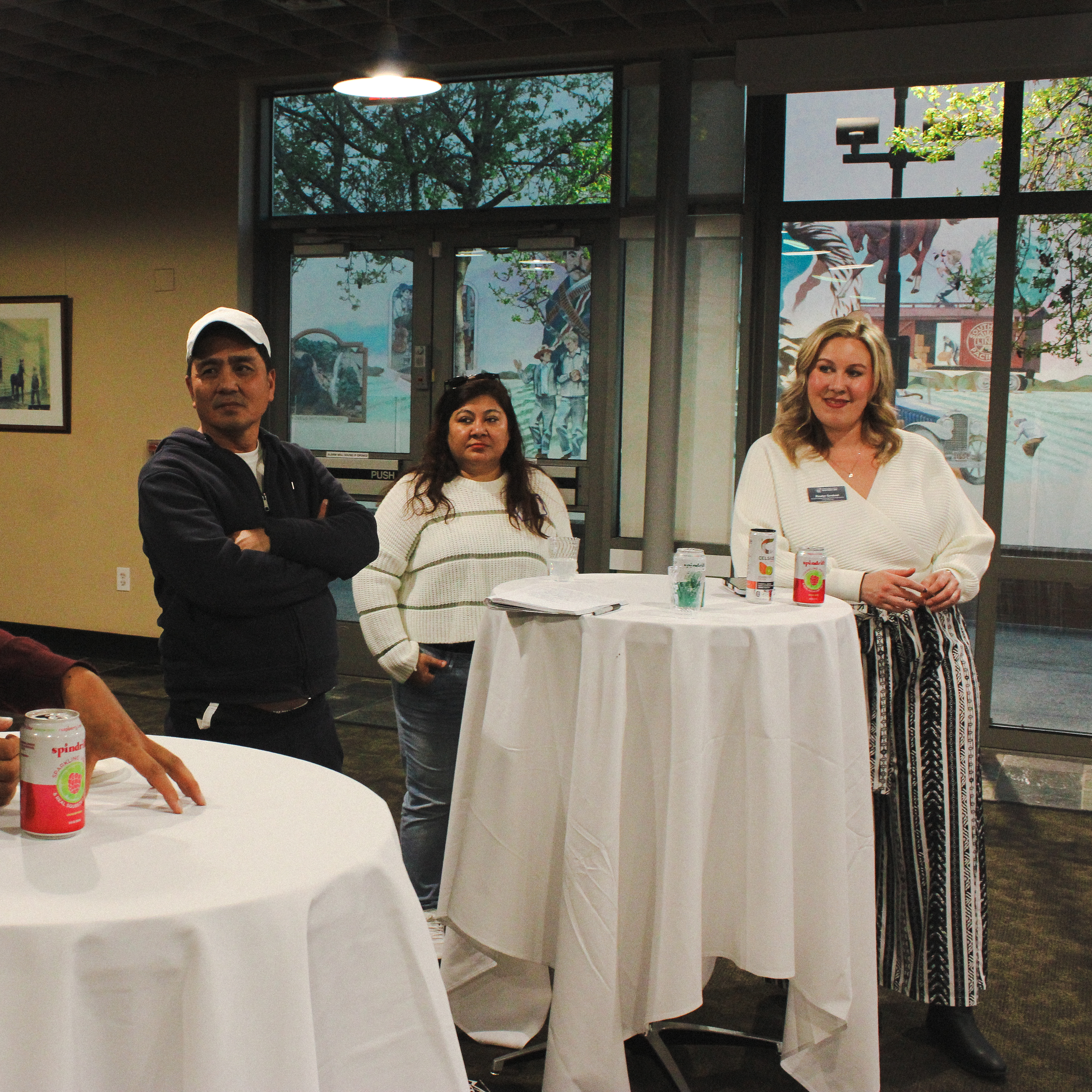 Community members attending business forge