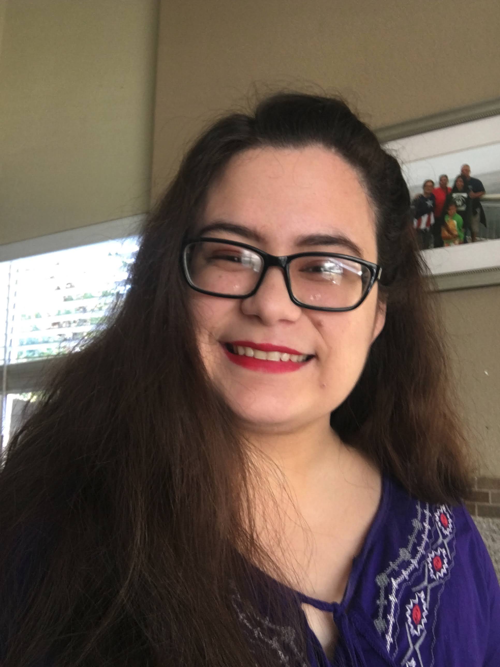 Kierra smiling for the camera