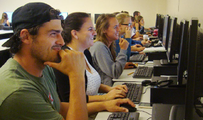 Students in computer lab