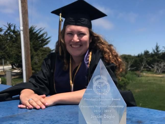 Jessie with her president's award