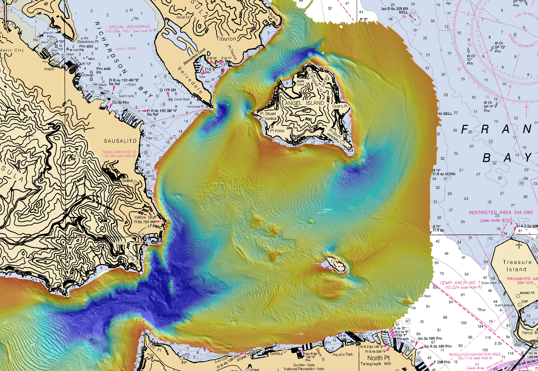 map of West San Francisco Bay