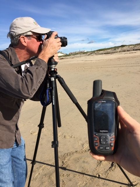 Dr. Burton conducting a survey