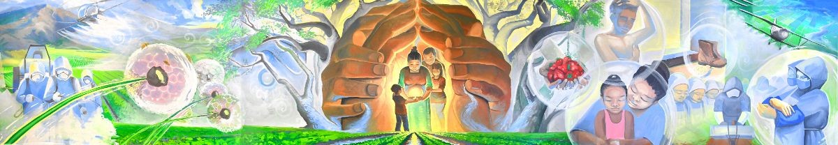 Our community education mural in Salinas, combining scientific data with arts