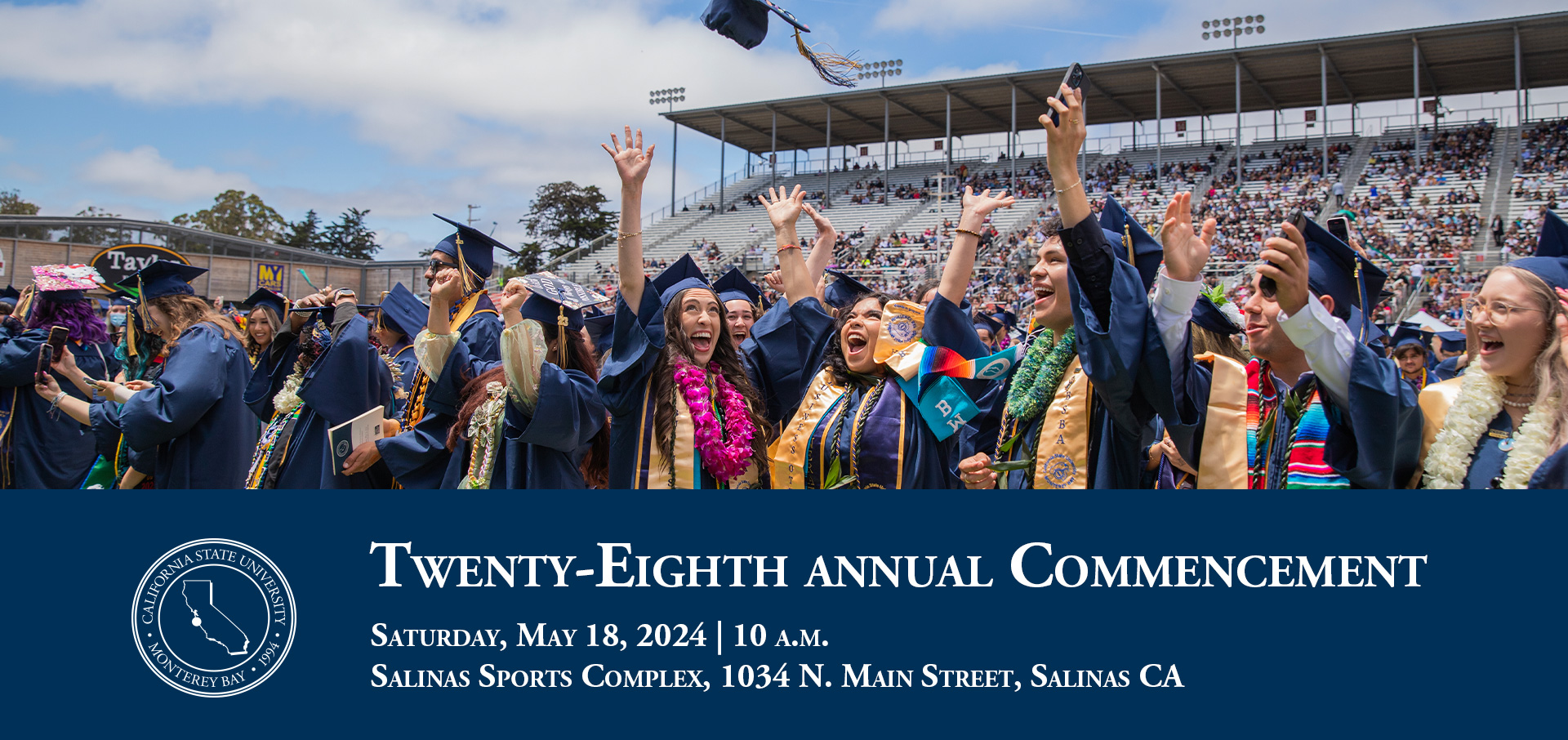 Banner with the CSUMB Seal and text 
