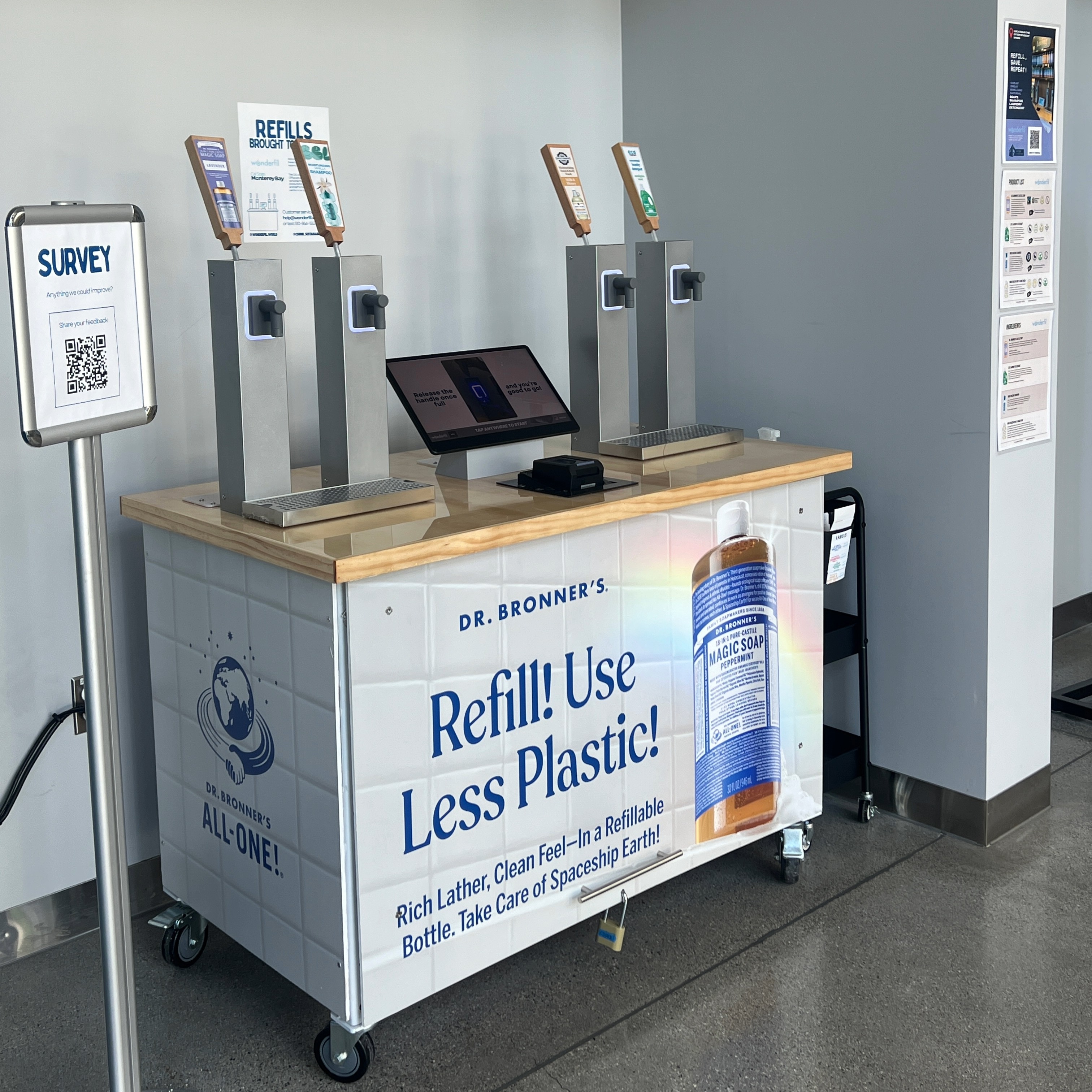 Wonderfil's autonomous refill station in the OSU Lobby