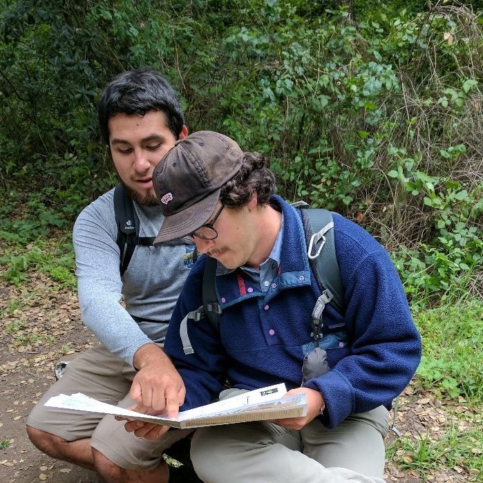 Outdoor Leaders reading map