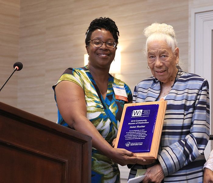 Andrea Monroe with CWD Honoree Helen Rucker