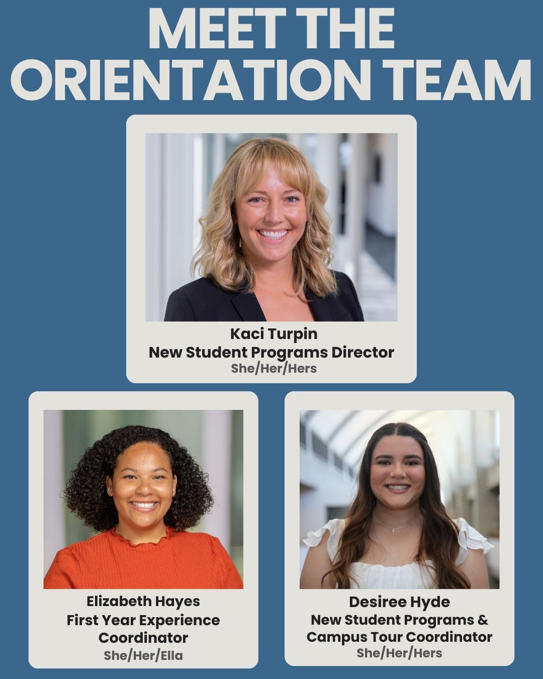 Photo of New student programs leadership