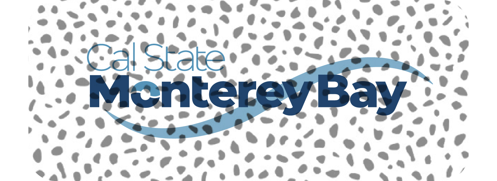 Cal State Monterey Bay Logo over distracting background