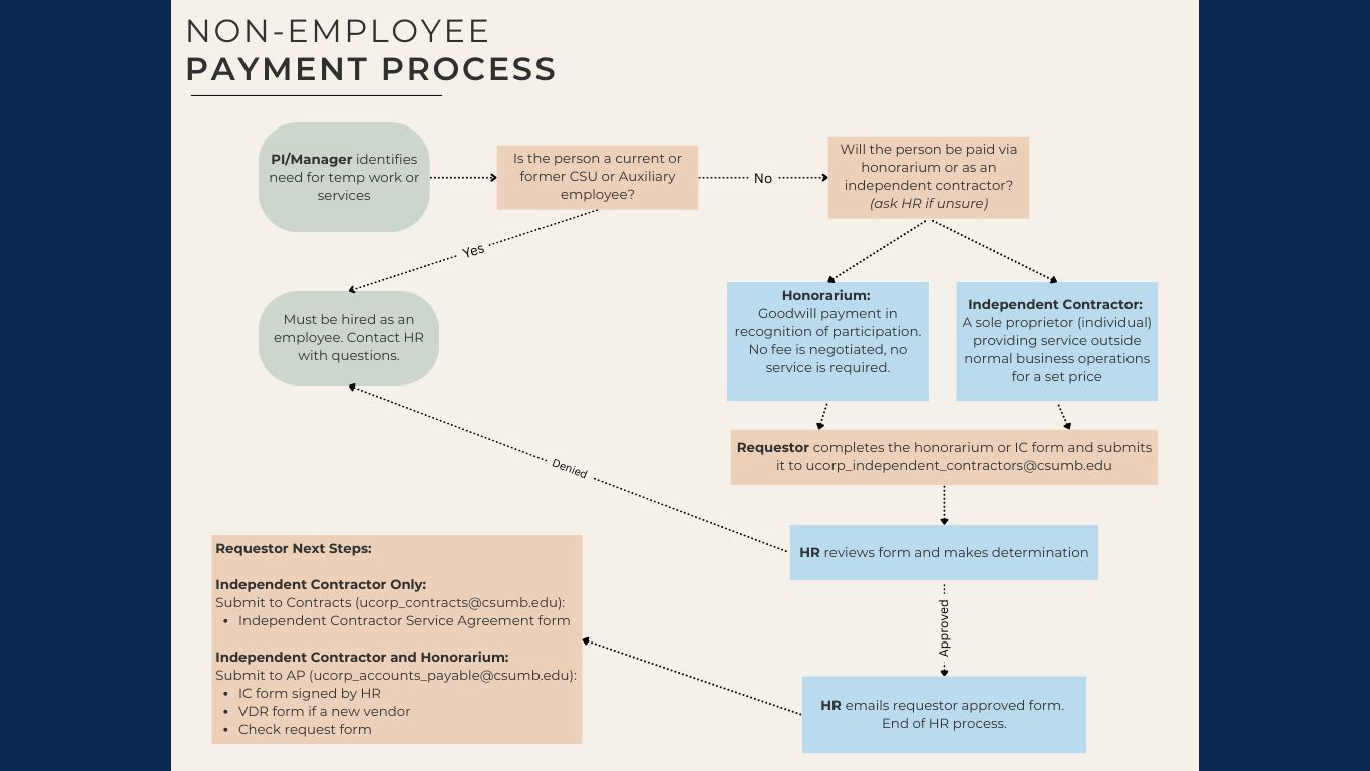 Non Employee Payment process