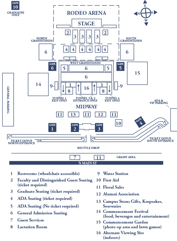 2025 Commencement Map