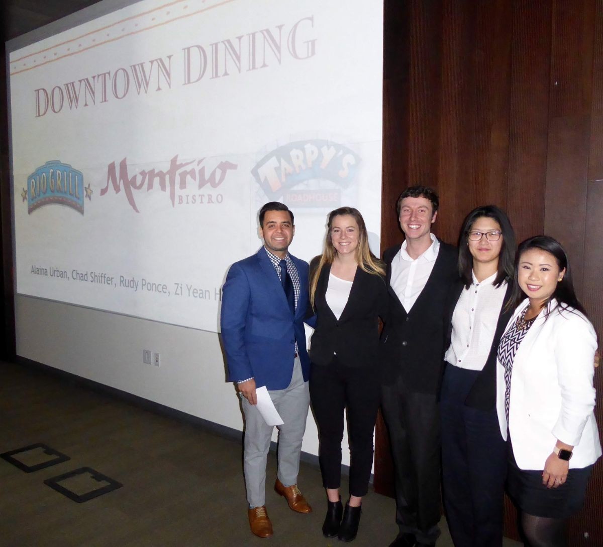 Capstone Students - Downtown Dining Team 2017