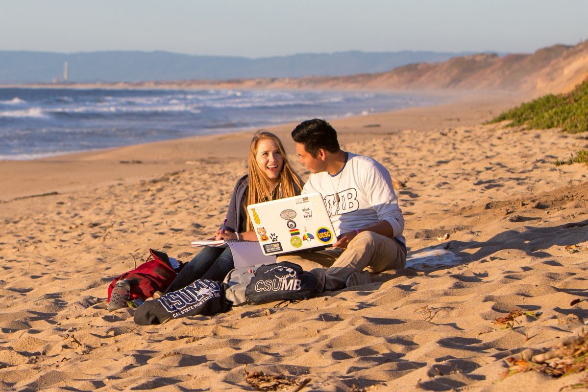 Scenic study sessions can take place every day for students at CSUMB, the closest CSU campus to the beach.