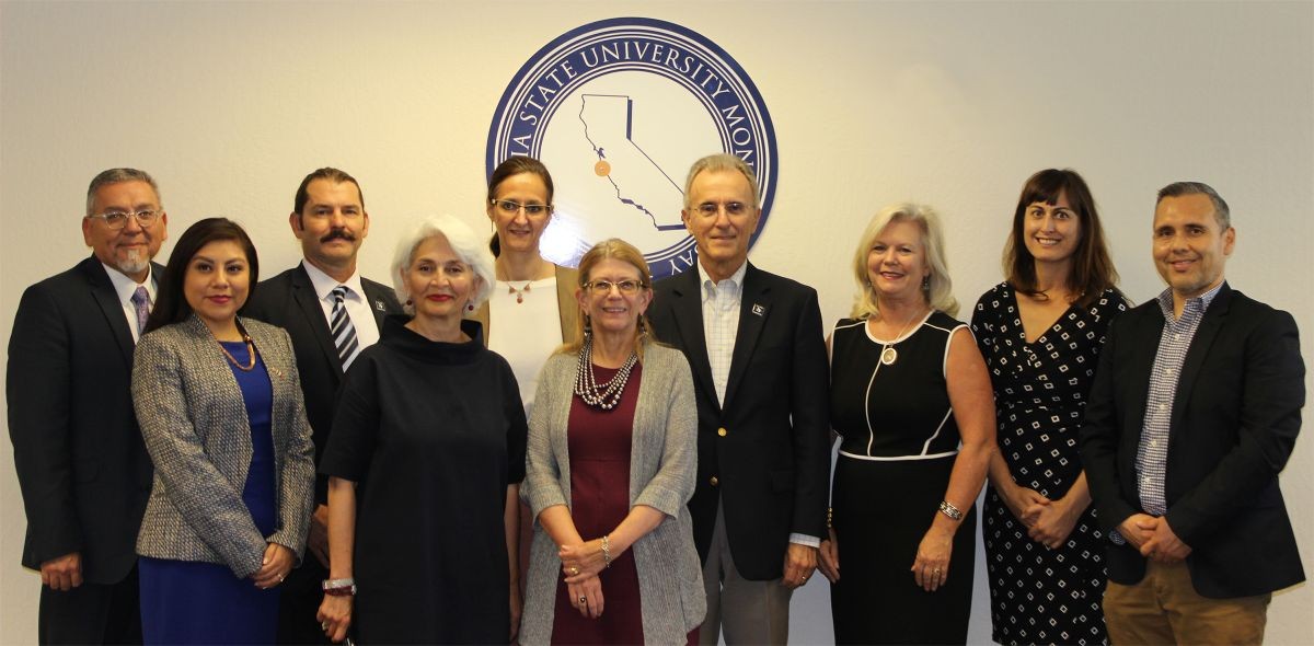 L to R: Jose Luis Alvarado, Loren Cruz, John Binkley, Ida Mansourian, Honorable Consul General Alejandra María Gabriela Bologna, Fran Horvath, Eduardo M. Ochoa, Britt Rios-Ellis, Alyssa Erikson, Alan Sau.