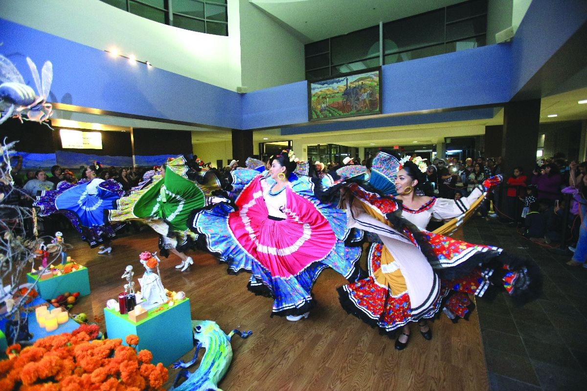 Colorful dancers at Salinas Center for Arts and Culture