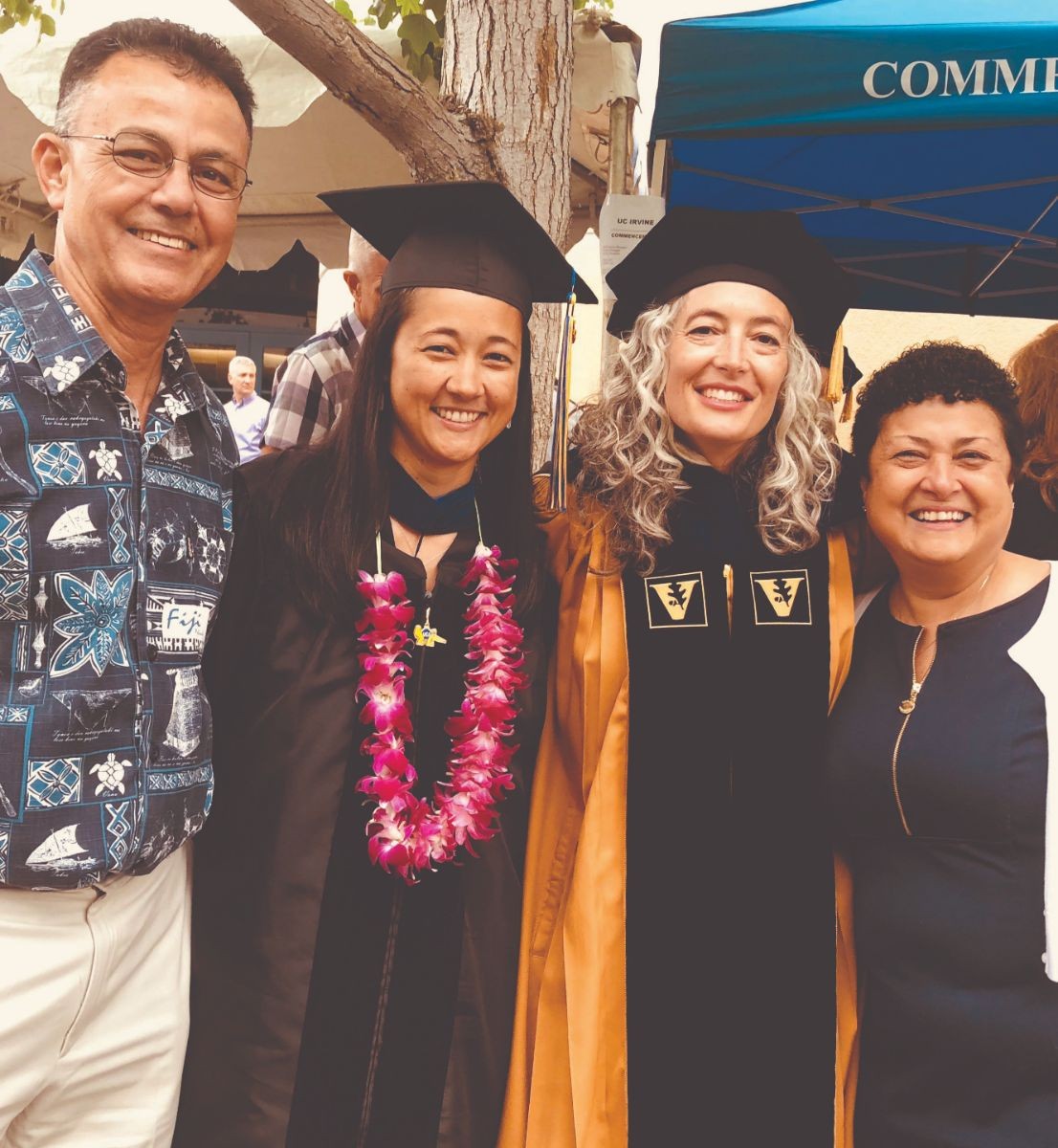 Melissa Callaghan at her Ph.D. graduation ceremony