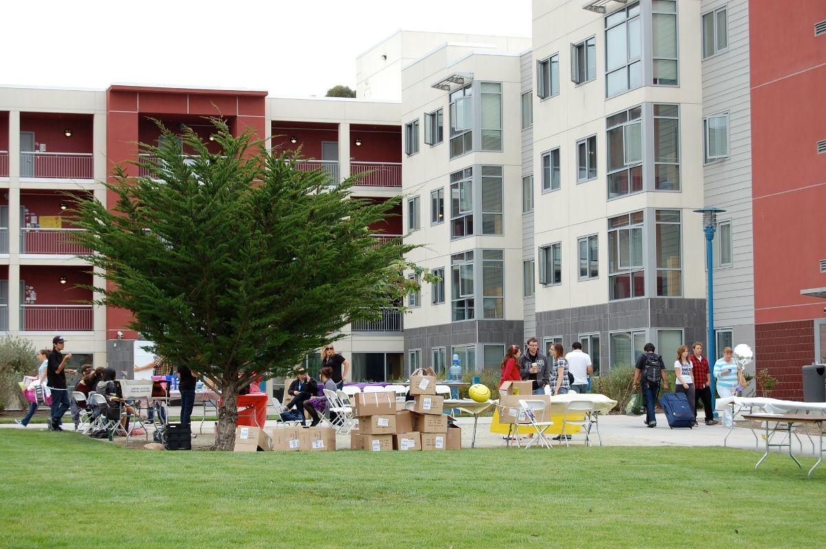 Move-in day at CSUMB main campus