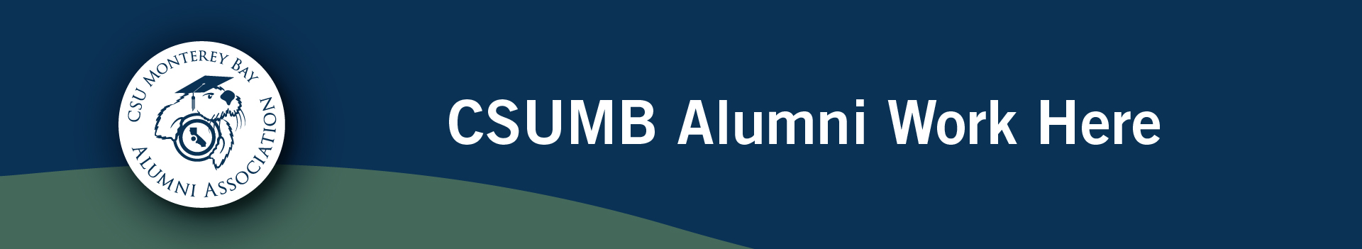 CSUMB Alumni Association logo with text 