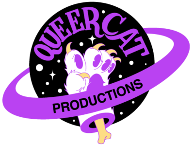 Logo for Queer Cat Productions cat paw