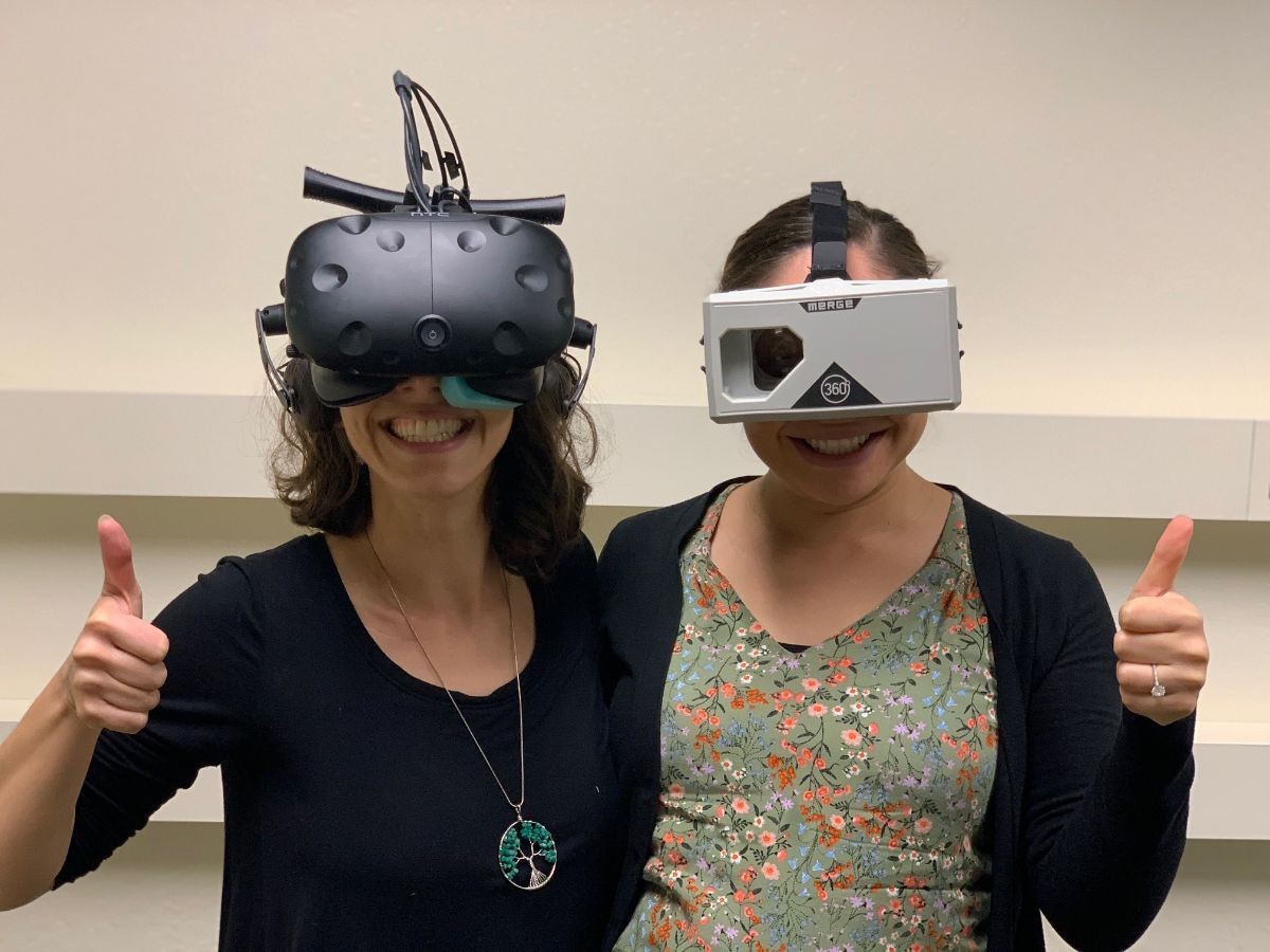 PSY Professors with VR Goggle