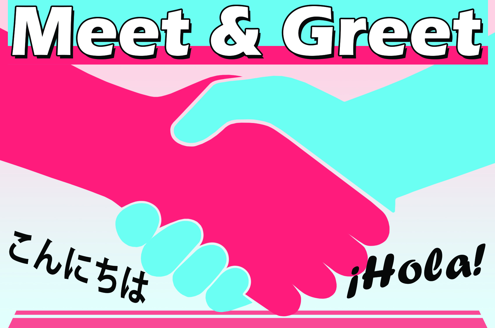Meet and Greet logo Hola Konnichiha