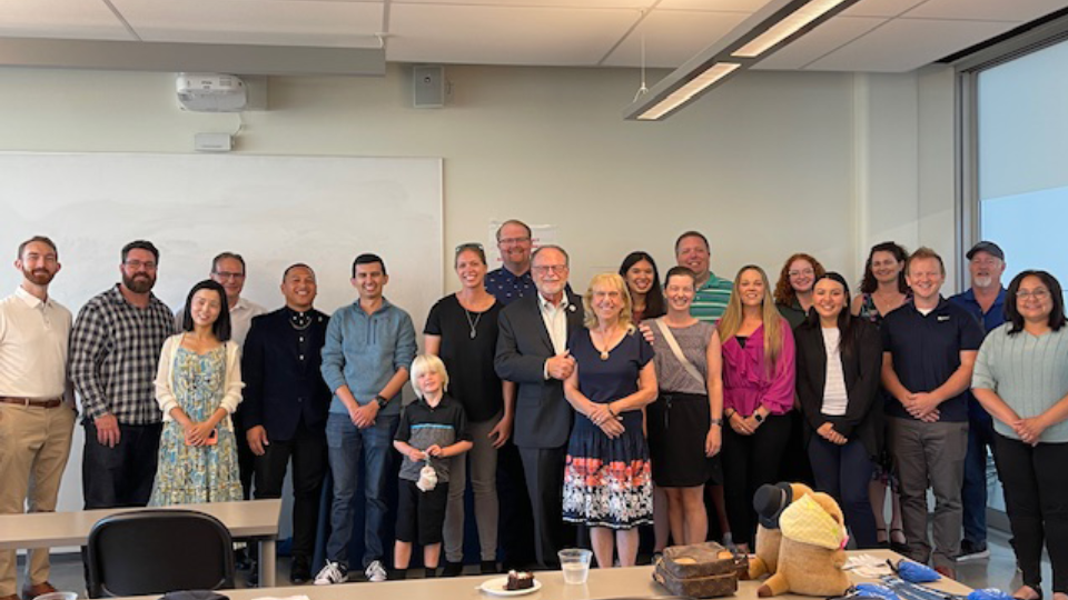 Friends of Froshman Classroom Dedication Group Photo