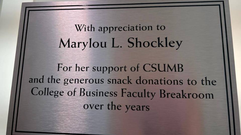 Marylou Shockley Plaque 1