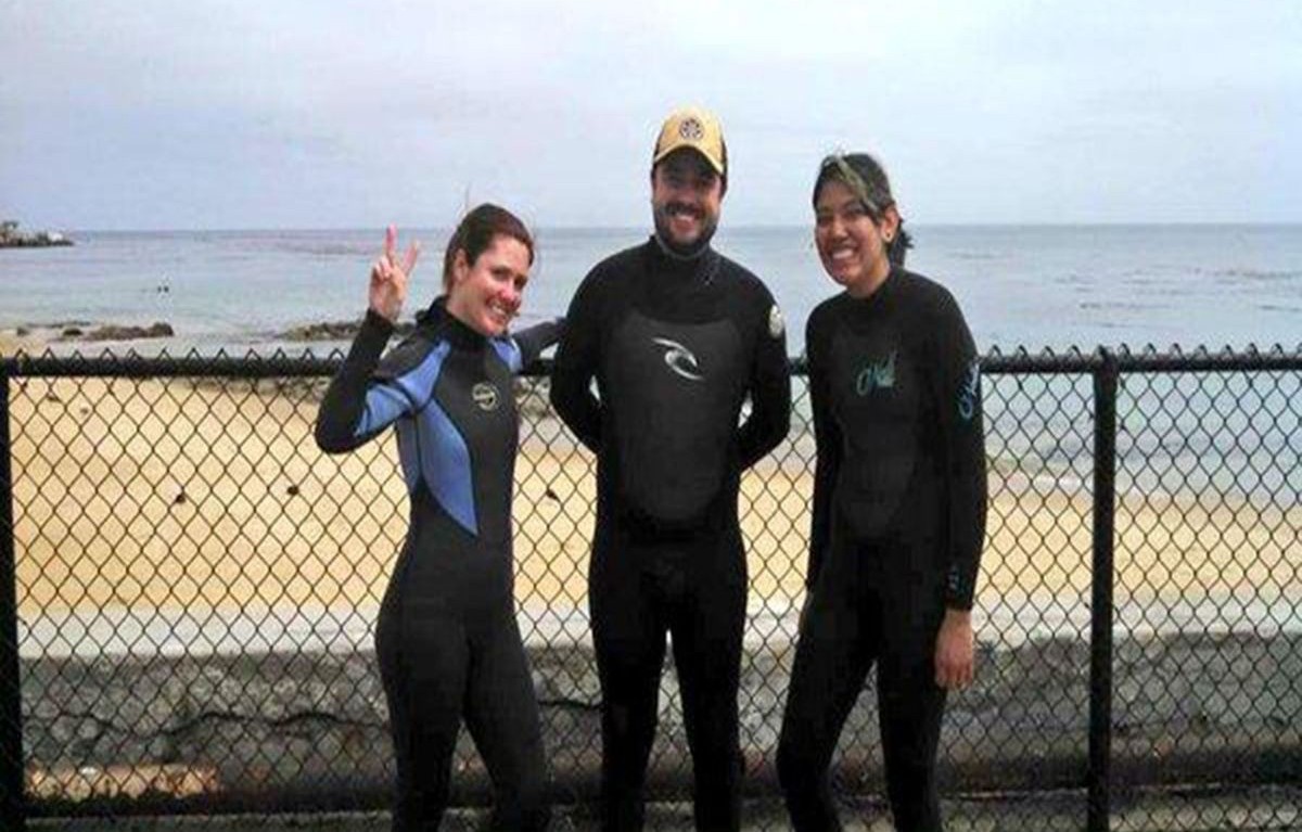 Students in wetsuits