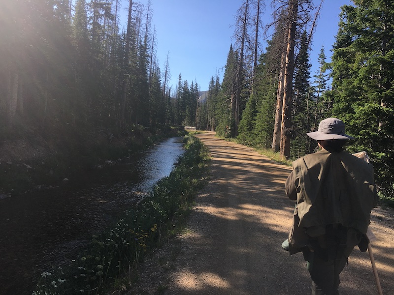 John conducting field work